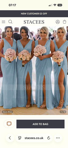 Stacees dusty blue sleeveless - dusty,