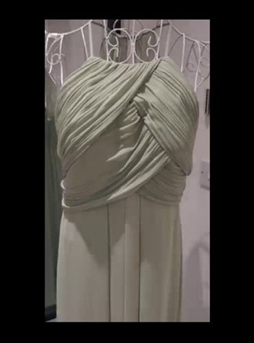 Veromia sage green chiffon - green,
