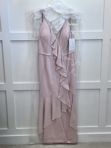 Pink bridesmaid dress size - , 16
